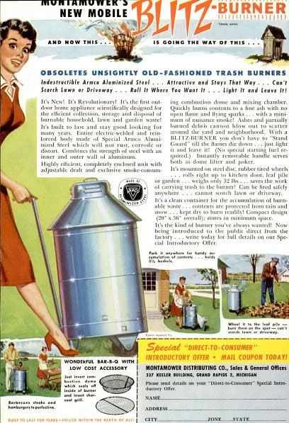 モンタモワーのモバイルゴミ焼却機