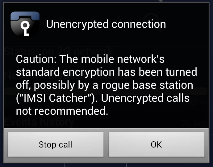 謎の偽基地局が通話を傍受している可能性