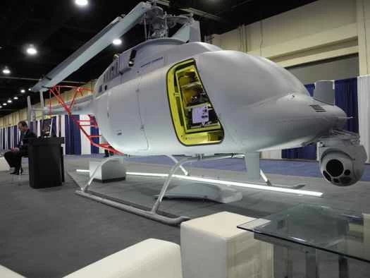 MQ-8Cファイアスカウトのモックアップ