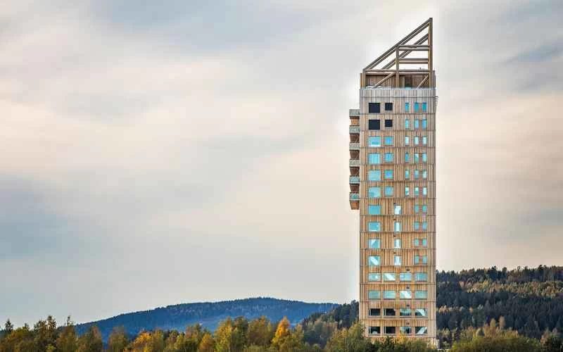 Voll Arkitekter による木造超高層ビル Mjøsa Tower