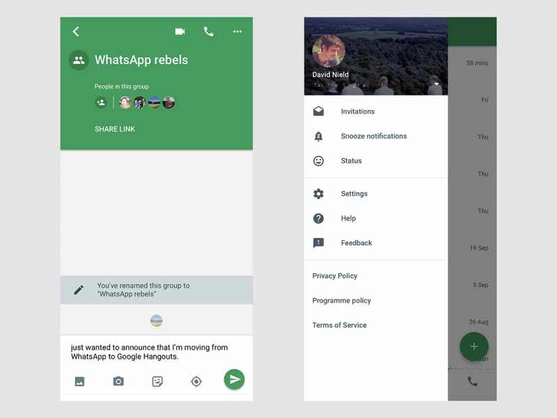 Googleハングアウト