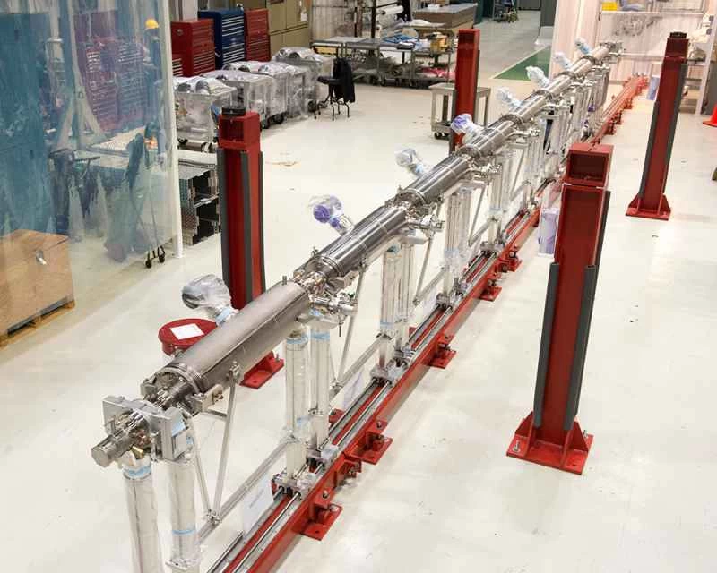 スタンフォードのX線レーザー、LCLS-IIの一部。