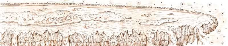 平らな地球のイラスト