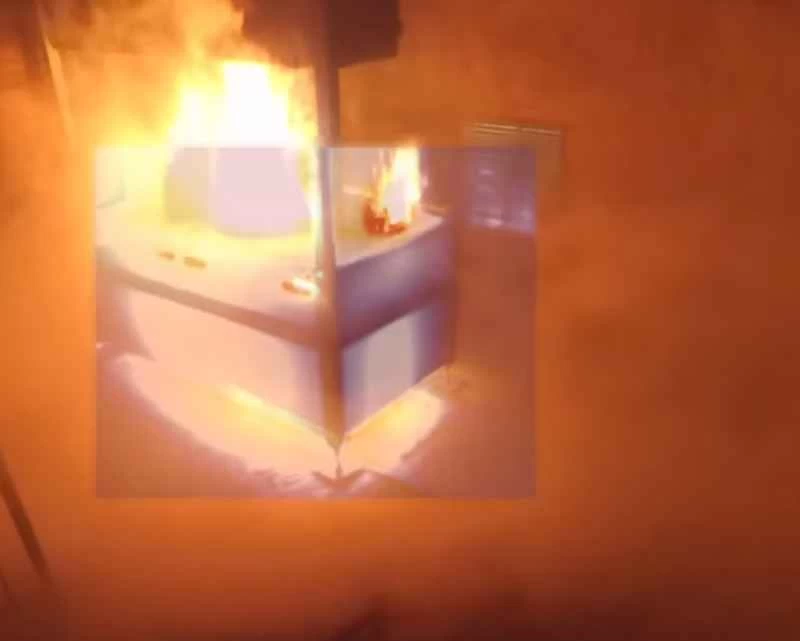 拡張現実バイザーで消防士が煙を透視