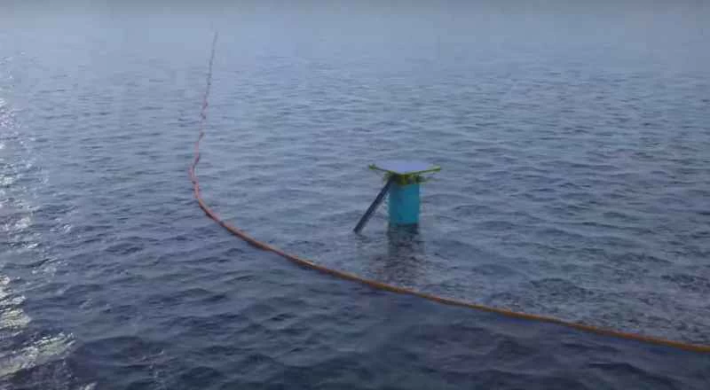 巨大なV字型の浮遊梁