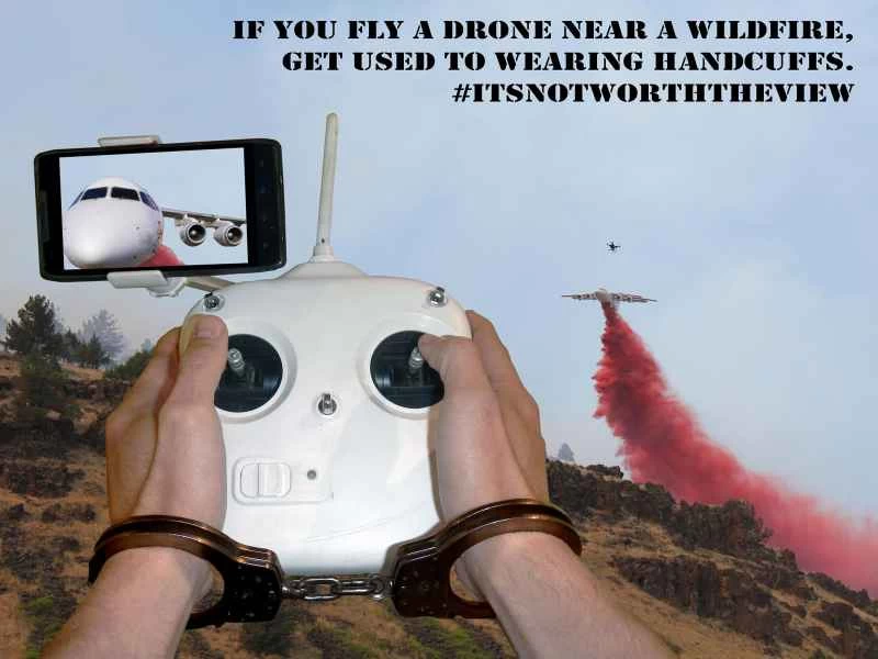 手錠ドローン火災飛行