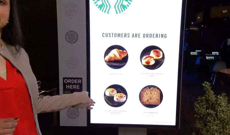 スターバックスのスマートタッチドライブスルーメニュー