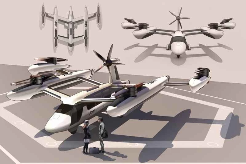 Uber 空飛ぶ車 VTOLタクシー 電気環境