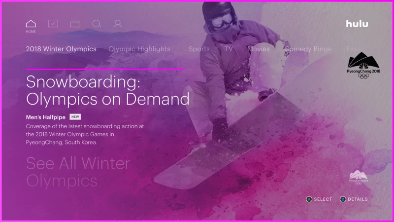 HuluライブTVオリンピック