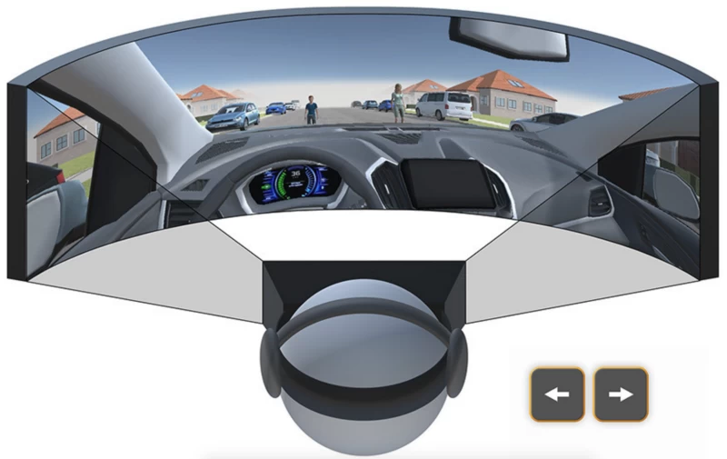 実験で使用された仮想現実インターフェース