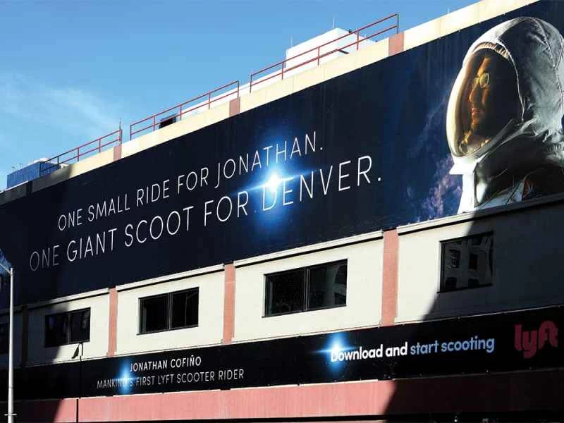 Lyftスクーターサービスの看板