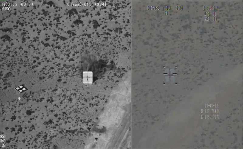 中国衛星CH-4無人機ミサイルの電気光学画像