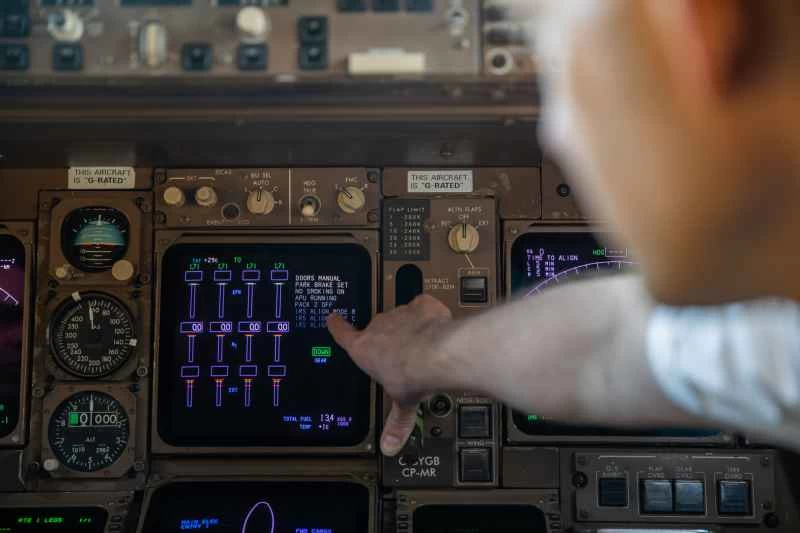 747のコックピット