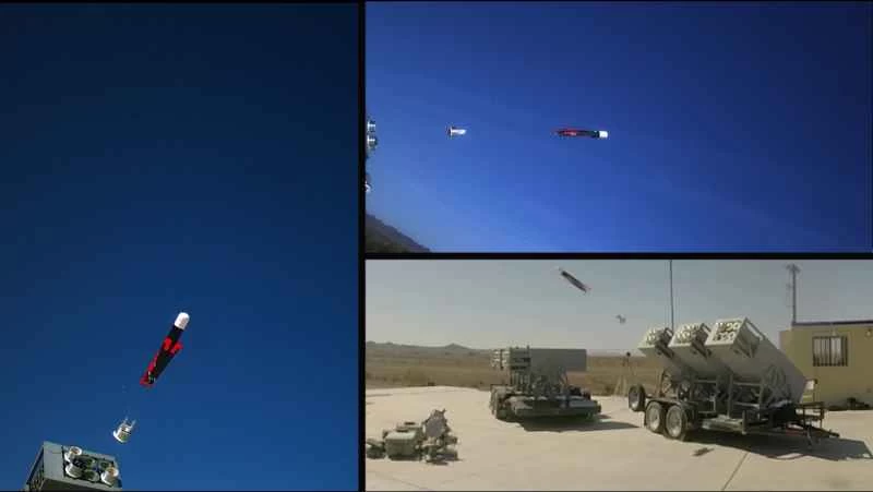 LOCUSTランチャーが海軍ドローンの群れを発射