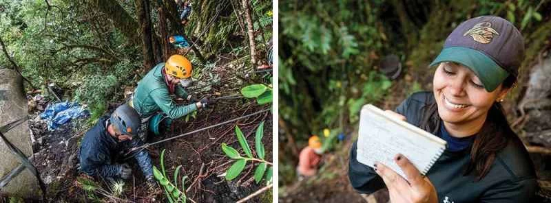 捜索救助隊の掘削作業