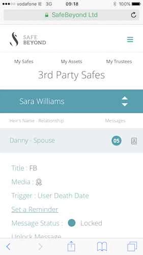 Safe Beyondアプリのスクリーンショット