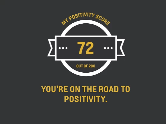 Facebookのポジティブ度の結果